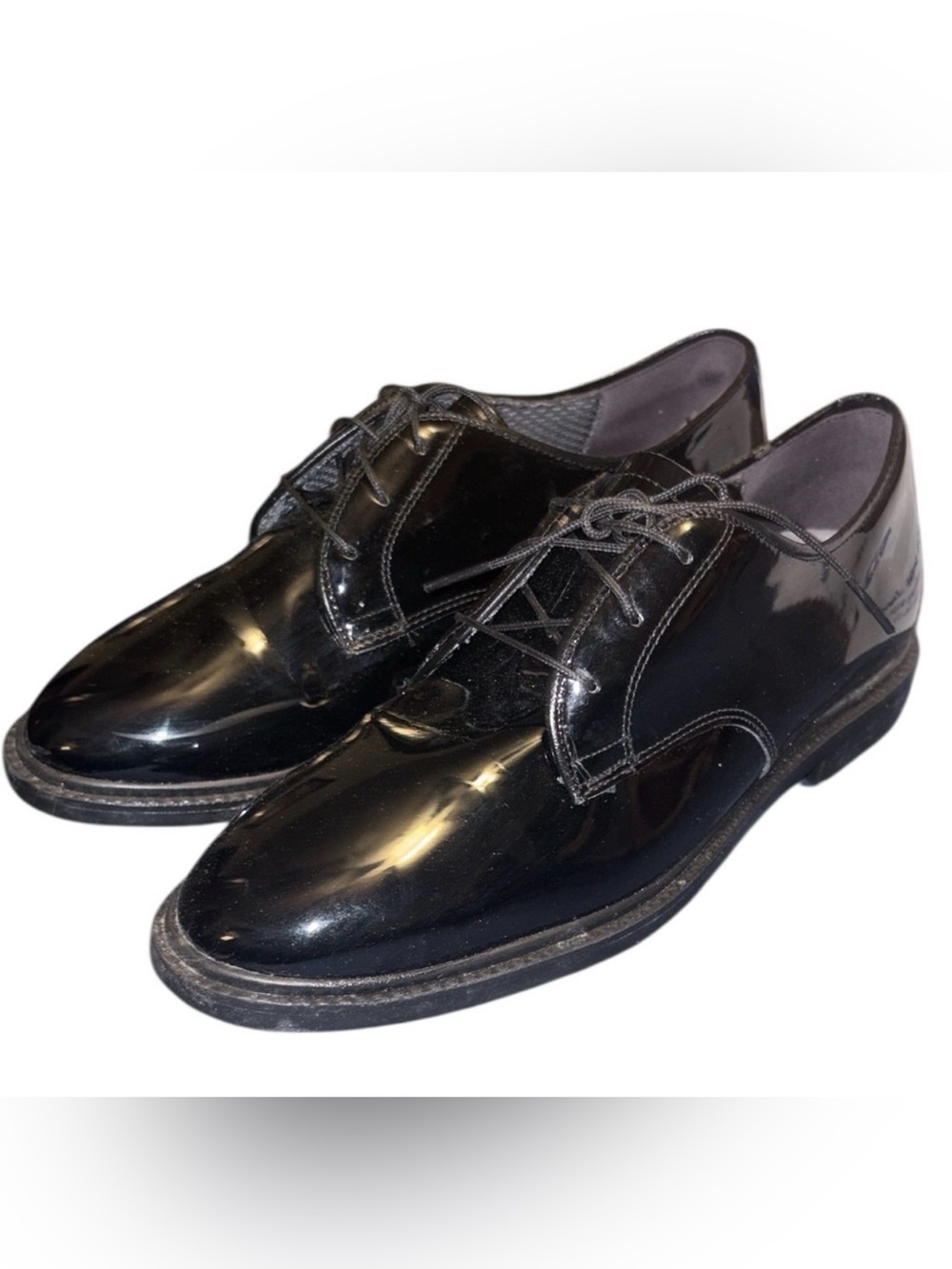 Capps Women’s Black Shiny Oxford Dress Shoes